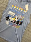 Indianapolis Motor Speedway Indy 500 Shirt Mens Small Blue Racing Tank Top