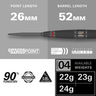 Darts Scope Steel Tip Swiss Point Darts  90  Tungsten Dart Set   Steel Tip Dart 