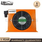New Hydraulic Air Oil Cooler Air-cooled Oil Radiator Heat Exchanger 48w 12v