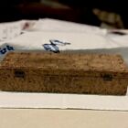 Antique Flemish Art Pyrography Glove Box Cherries Christmas 1910 History Signed