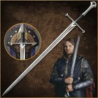 41 5    Custom King Aragorn Sword     Stainless Steel Fantasy Rings Movie Replica