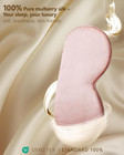 Silk Sleep Mask For Women - Soft Breathable Organic Natural Mulberry Silk Fabric