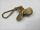 Vintage Brass Boat Propeller Keychain Metal Bronze 1 5  Nautical Marine Ship