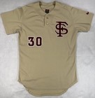 Fsu Florida State Seminoles Baseball Jersey Game Used   Worn   Team Issued Sz 46