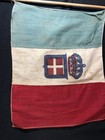 Late 19th C  Antique Cotton Parade Flag Of Italy Italian Kingdom Cloth Textile