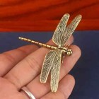 Vintage Brass Dragonfly Figurine Antique Design Style Home   Office Desk Decor