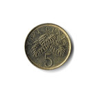 2011 Singapore - 5 Cents - 598 - Aluminum Bronze - 1 5g
