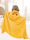 Cute Kids Hooded Bath Towel  Soft Cartoon Bathrobe For Toddler Baby Bath Time