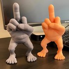 1pc Middle Finger Figure With Legs  Sculpture Gifts  Funny Decor Desk Accessory