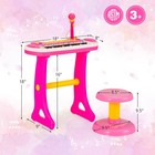 31 Key Kids Piano Keyboard Toy Toddler Musical Instrument W  Microphone Pink