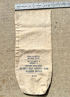 Vintage Security First National Bank Canvas Money Coin Bank Bag  Riverside