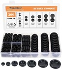200black Rubber Hole Plugs Assortment For Auto Body And Sheet Metal  Flush Head
