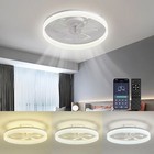 20  Modern Fan Lights Flush Mount Led Ceiling Light Kit With Remote App Control