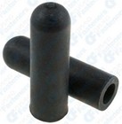 25 Rubber Vacuum Caps Black For 1 4  Diameter 1-1 4  