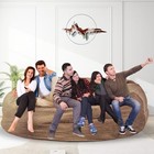 Bean Bag Chair For Adults 8ft soft 8ft-95x95x47in   capacity 6-7 People    Tan