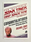 Star Trek Connections Michael Dorn Quotable Autograph