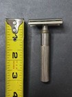 Vintage Gillette Fat Short Handle Double Edge Safety Razor W  Bond Blades