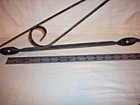 Original Wrought Iron Old Wall Double Sided Sign Hanging Bracket Large 28 