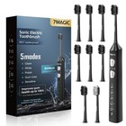 Sonic Electric Toothbrush For Adults   Kids - 42 000 Vpm  5 Modes  8 Brush Heads