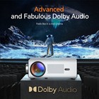 4k Projector Dolby 45000 Lumen Led 1080p 5g Wifi Bluetooth Portable Home Theater