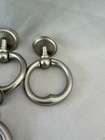 7 Nickel Plated Ring Pull Handle Brass Reclaimed Furniture Hardware Salvage