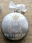 New Coton Colors Christmas Ball Ornament Good News Of Great Joy Luke 2 10