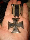Original Two Side Ww1 War German Cross W 1914   Fw 1813 Ribbon Stamp 800 Medal