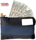 Master Lock Money Bag With Key Lock And Zipper For Cash  11-1 2 In  Long Locking