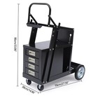 Welding Welder Cart Mig Tig Arc Plasma Cutter Tank Storage Or W 4 Drawer Cabinet