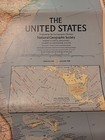 Large Vintage Map    united States Of America    Nat  Geo  1978  