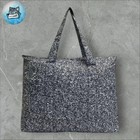 New Adidas By Stella Mccartney Packable Pouch Tote Bag Jj1010     Gray Marble