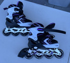 Nattork Adjustable Inline Skates - Light Up Wheels - Kids Size 1-4y - Good Used