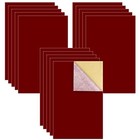 Thyores 15pcs Red Velvet Fabric Sticky Back Adhesive Back Sheets  Self 