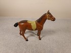 Antique vintage Cast Metal Horse Saddle Figurine 3 75    X 4 5    Germany