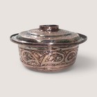 Ant7 Antique Ottoman turkish Hand-engraved Copper Cooking Pot With Lid -polished