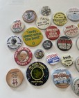 Lot Of 30 1960s 70s Wi Vintage Buttons Pins Pinback Political Misc Chippewa