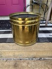 Extra Large Vintage Hammered Brass Planter Cache Pot Indoor Tree Houseplant Pot 