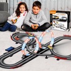 Slot Car Race Track 1 43 Scale For Kids Led Tracks Electric Powered Dual 