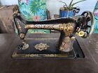 1921 Singer Cabinet Sewing Machine W  Cast Iron Treadle - Elizabethport  Nj