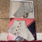 Antique Vintage Sir Raleigh Men s Spats With Box  Beige   Light Brown Size 10
