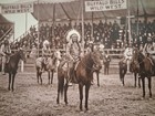 Buffalo Bill s Wild West Show  Sitting Bull Canvas Dangler Banner 12 x16  New