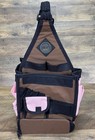 Amm Tote-ally Cool On The Go Craft Tote Organizer Small Pink Brown Canvas Bag