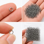 Jump Rings 6mm - 100 200 500 Stainless Steel 18 Gauge 1mm Open Jump Rings F0270