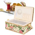 Household Fabric Craft Handmade Sewing Basket Thread Needle Storage Box Organize