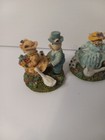 Set Of 4 Pig Figurines Resin