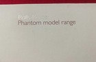 New Rolls-royce  phantom Model Range  2003 Hardback Dealer Brochure Book