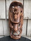 Filipino Bukanawa Dragon Hand Carved Wall Sea Devil Mask Oceania