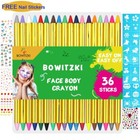 10 Colors Professional Face Painting Kit For Kids Face Paint Crayon Nail Sticker