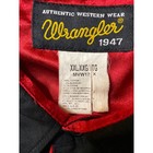 Wrangler 1947 Authentic Western Wear Black Red Pearl Snap Long Sleeve Shirt Xxl
