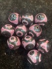 10pcs Unusual Tibetan Natural Old Dragon Vein Agate Dzi  3eyed  20mm Round Beads